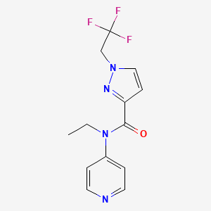 N-ethyl-N-pyridin-4-yl-1-(2,2,2-trifluoroethyl)pyrazole-3-carboxamide