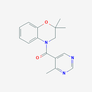 (2,2-dimethyl-3H-1,4-benzoxazin-4-yl)-(4-methylpyrimidin-5-yl)methanone