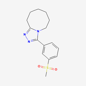 3-(3-Methylsulfonylphenyl)-5,6,7,8,9,10-hexahydro-[1,2,4]triazolo[4,3-a]azocine