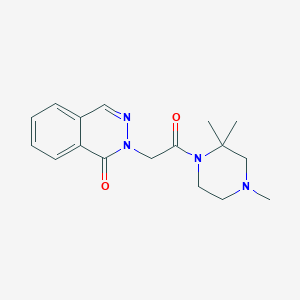 molecular formula C17H22N4O2 B7447022 2-[2-Oxo-2-(2,2,4-trimethylpiperazin-1-yl)ethyl]phthalazin-1-one 