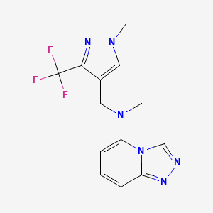 N-methyl-N-[[1-methyl-3-(trifluoromethyl)pyrazol-4-yl]methyl]-[1,2,4]triazolo[4,3-a]pyridin-5-amine