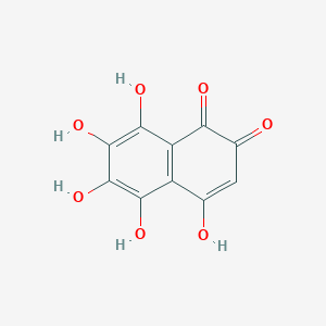 molecular formula C10H6O7 B074471 2,3,5,6,8-五羟基-1,4-萘醌 CAS No. 1143-11-9