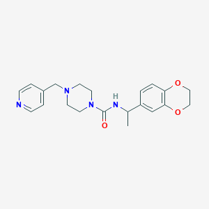 N-[1-(2,3-dihydro-1,4-benzodioxin-6-yl)ethyl]-4-(pyridin-4-ylmethyl)piperazine-1-carboxamide