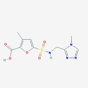 3-Methyl-5-[(4-methyl-1,2,4-triazol-3-yl)methylsulfamoyl]furan-2-carboxylic acid