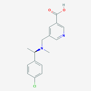 5-[[[(1R)-1-(4-chlorophenyl)ethyl]-methylamino]methyl]pyridine-3-carboxylic acid