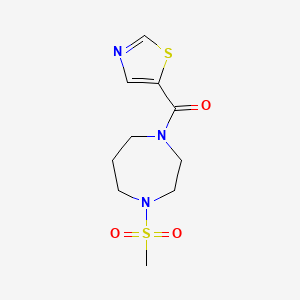 (4-Methylsulfonyl-1,4-diazepan-1-yl)-(1,3-thiazol-5-yl)methanone