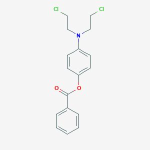 B074472 Phenol, p-(bis(2-chloroethyl)amino)-, benzoate CAS No. 1233-89-2