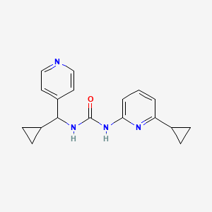 1-(6-Cyclopropylpyridin-2-yl)-3-[cyclopropyl(pyridin-4-yl)methyl]urea