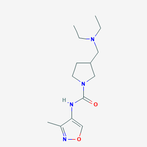 3-(diethylaminomethyl)-N-(3-methyl-1,2-oxazol-4-yl)pyrrolidine-1-carboxamide