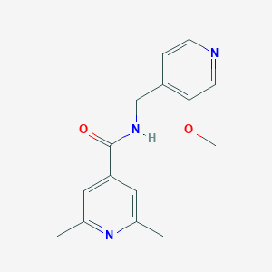 molecular formula C15H17N3O2 B7447253 N-[(3-methoxypyridin-4-yl)methyl]-2,6-dimethylpyridine-4-carboxamide 