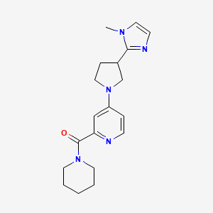 [4-[3-(1-Methylimidazol-2-yl)pyrrolidin-1-yl]pyridin-2-yl]-piperidin-1-ylmethanone