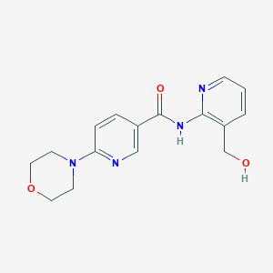 N-[3-(hydroxymethyl)pyridin-2-yl]-6-morpholin-4-ylpyridine-3-carboxamide