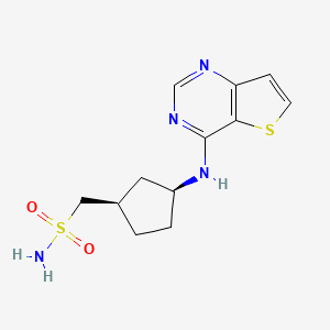 [(1R,3S)-3-(thieno[3,2-d]pyrimidin-4-ylamino)cyclopentyl]methanesulfonamide