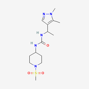 1-[1-(1,5-Dimethylpyrazol-4-yl)ethyl]-3-(1-methylsulfonylpiperidin-4-yl)urea