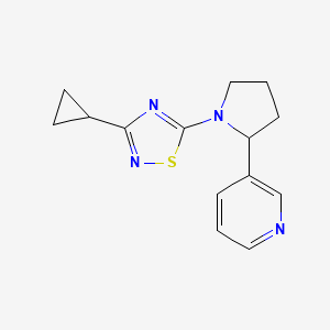 3-Cyclopropyl-5-(2-pyridin-3-ylpyrrolidin-1-yl)-1,2,4-thiadiazole