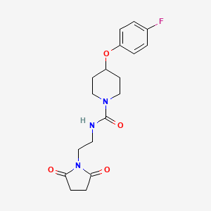 N-[2-(2,5-dioxopyrrolidin-1-yl)ethyl]-4-(4-fluorophenoxy)piperidine-1-carboxamide