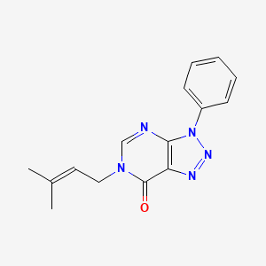 6-(3-Methylbut-2-enyl)-3-phenyltriazolo[4,5-d]pyrimidin-7-one