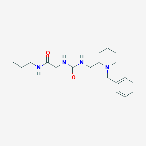 2-[(1-benzylpiperidin-2-yl)methylcarbamoylamino]-N-propylacetamide