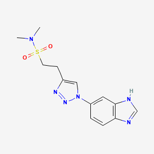 2-[1-(3H-benzimidazol-5-yl)triazol-4-yl]-N,N-dimethylethanesulfonamide