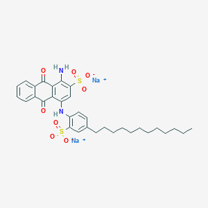 B074474 Disodium 1-amino-4-(4-dodecylsulphonatoanilino)-9,10-dihydro-9,10-dioxoanthracene-2-sulphonate CAS No. 1324-53-4