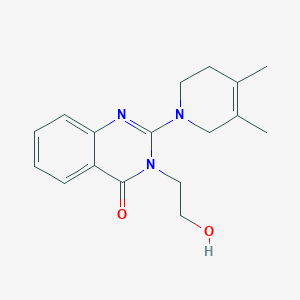 2-(4,5-dimethyl-3,6-dihydro-2H-pyridin-1-yl)-3-(2-hydroxyethyl)quinazolin-4-one