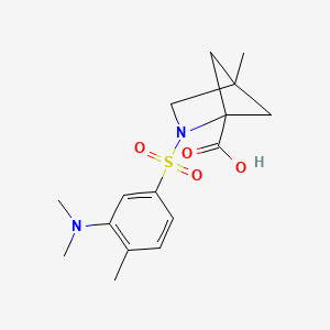 2-[3-(Dimethylamino)-4-methylphenyl]sulfonyl-4-methyl-2-azabicyclo[2.1.1]hexane-1-carboxylic acid