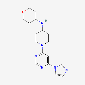 1-(6-imidazol-1-ylpyrimidin-4-yl)-N-(oxan-4-yl)piperidin-4-amine