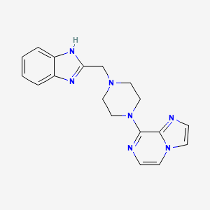 8-[4-(1H-benzimidazol-2-ylmethyl)piperazin-1-yl]imidazo[1,2-a]pyrazine