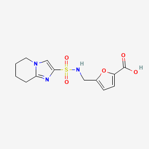 5-[(5,6,7,8-Tetrahydroimidazo[1,2-a]pyridin-2-ylsulfonylamino)methyl]furan-2-carboxylic acid