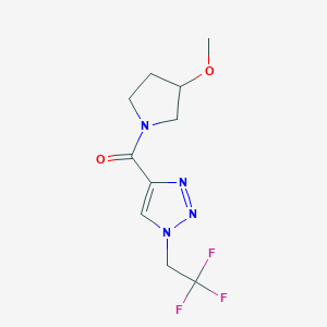 (3-Methoxypyrrolidin-1-yl)-[1-(2,2,2-trifluoroethyl)triazol-4-yl]methanone