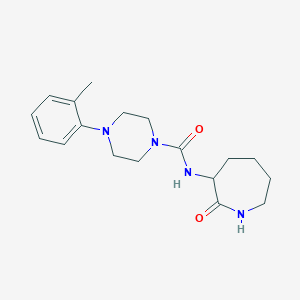 molecular formula C18H26N4O2 B7447651 4-(2-methylphenyl)-N-(2-oxoazepan-3-yl)piperazine-1-carboxamide 