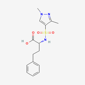 (2R)-2-[(1,3-dimethylpyrazol-4-yl)sulfonylamino]-4-phenylbutanoic acid