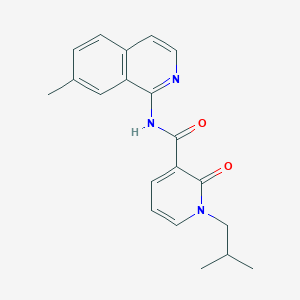 N-(7-methylisoquinolin-1-yl)-1-(2-methylpropyl)-2-oxopyridine-3-carboxamide