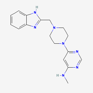 6-[4-(1H-benzimidazol-2-ylmethyl)piperazin-1-yl]-N-methylpyrimidin-4-amine