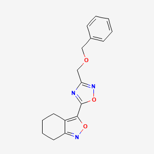 3-[3-(Phenylmethoxymethyl)-1,2,4-oxadiazol-5-yl]-4,5,6,7-tetrahydro-2,1-benzoxazole