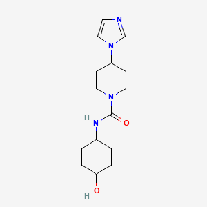 N-(4-hydroxycyclohexyl)-4-imidazol-1-ylpiperidine-1-carboxamide