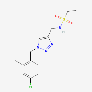 N-[[1-[(4-chloro-2-methylphenyl)methyl]triazol-4-yl]methyl]ethanesulfonamide