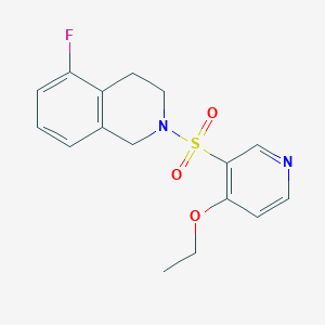 2-(4-ethoxypyridin-3-yl)sulfonyl-5-fluoro-3,4-dihydro-1H-isoquinoline