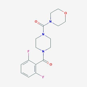 molecular formula C16H19F2N3O3 B7447855 (2,6-Difluorophenyl)-[4-(morpholine-4-carbonyl)piperazin-1-yl]methanone 