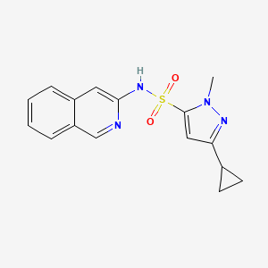 5-cyclopropyl-N-isoquinolin-3-yl-2-methylpyrazole-3-sulfonamide