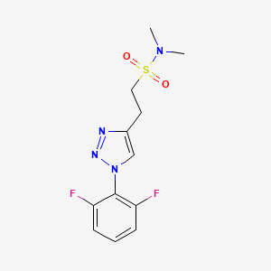 2-[1-(2,6-difluorophenyl)triazol-4-yl]-N,N-dimethylethanesulfonamide