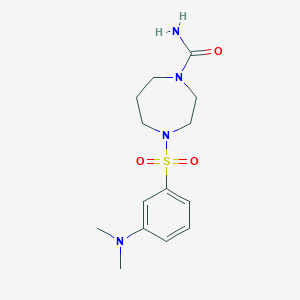 4-[3-(Dimethylamino)phenyl]sulfonyl-1,4-diazepane-1-carboxamide