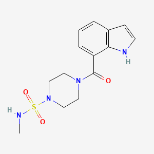 4-(1H-indole-7-carbonyl)-N-methylpiperazine-1-sulfonamide