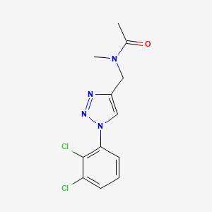 N-[[1-(2,3-dichlorophenyl)triazol-4-yl]methyl]-N-methylacetamide