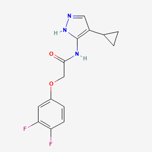 N-(4-cyclopropyl-1H-pyrazol-5-yl)-2-(3,4-difluorophenoxy)acetamide