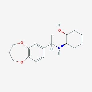 (1R,2R)-2-[1-(3,4-dihydro-2H-1,5-benzodioxepin-7-yl)ethylamino]cyclohexan-1-ol