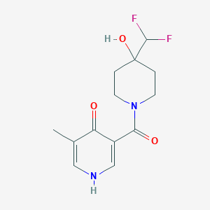 3-[4-(difluoromethyl)-4-hydroxypiperidine-1-carbonyl]-5-methyl-1H-pyridin-4-one