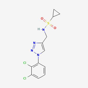 N-[[1-(2,3-dichlorophenyl)triazol-4-yl]methyl]cyclopropanesulfonamide