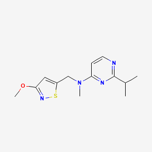 N-[(3-methoxy-1,2-thiazol-5-yl)methyl]-N-methyl-2-propan-2-ylpyrimidin-4-amine