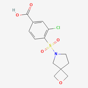 3-Chloro-4-(2-oxa-7-azaspiro[3.4]octan-7-ylsulfonyl)benzoic acid